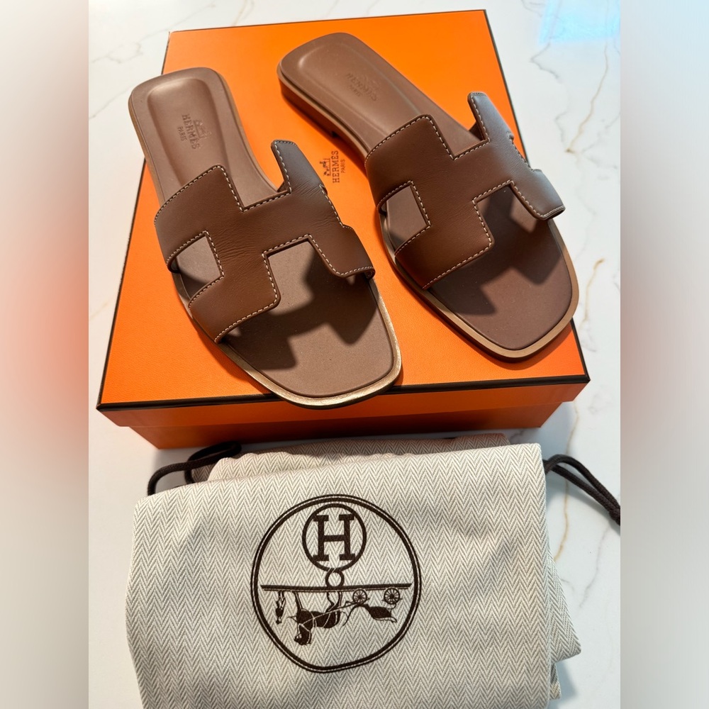 Hermes Oran Flat Sandals
